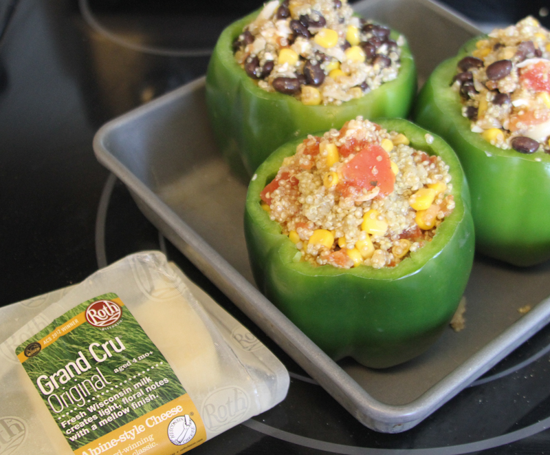 Quinoa Stuffed Peppers with Roth Cheese Recipe