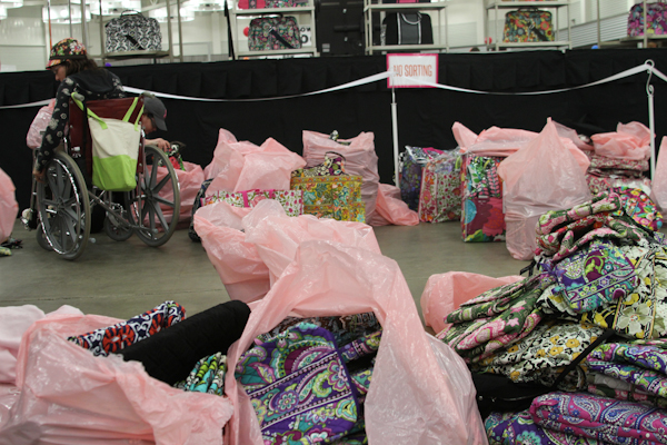 The first Vera Bradley outlet sale was held outdoors in a small party ...