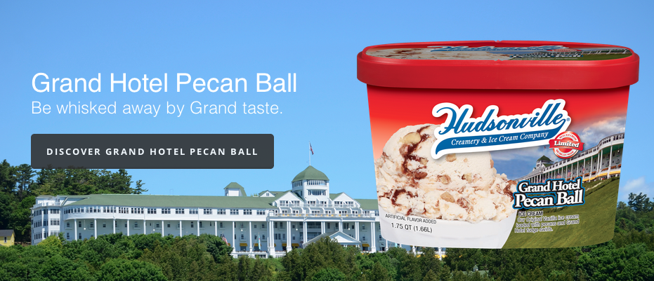 hudsonville ice cream Grand Hotel Pecan Ball