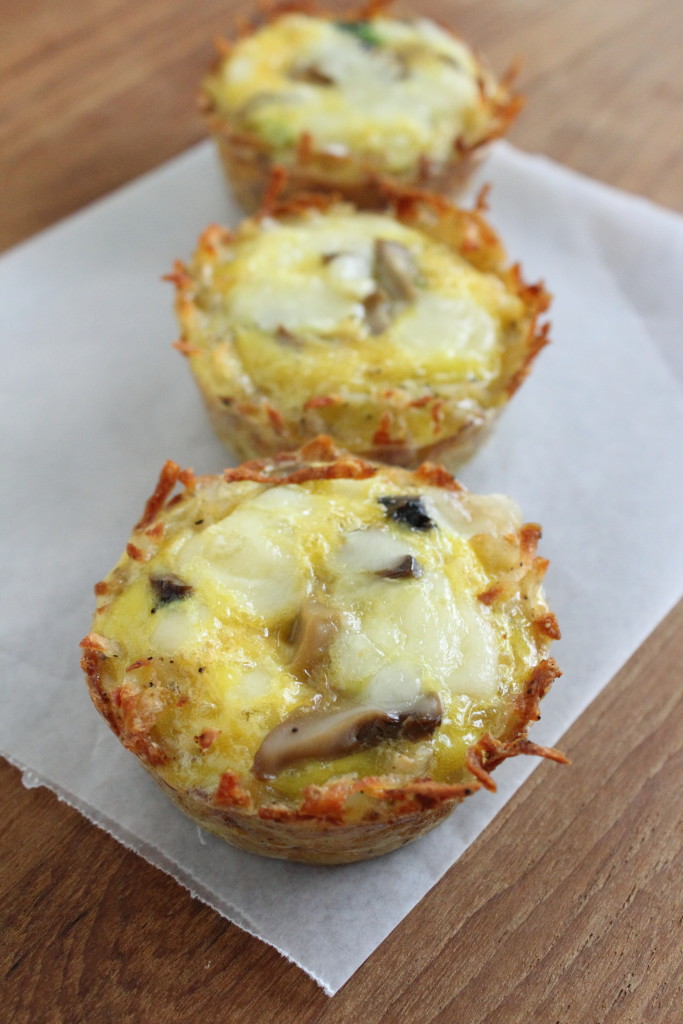 Enjoy our freezer friendly Mini Mushroom & Egg Hashbrown Casserole Recipe for a great protein packed breakfast option everyone will love!