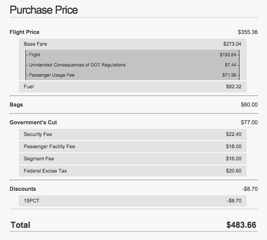 Baggage & other fees