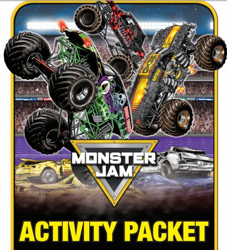 Keep the kids busy with a Monster Jam Activity Packet