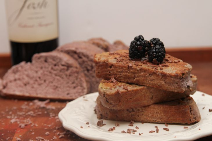 Red Wine and chocolate French Toast -1