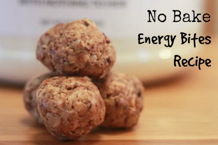 whey no bake energy bites
