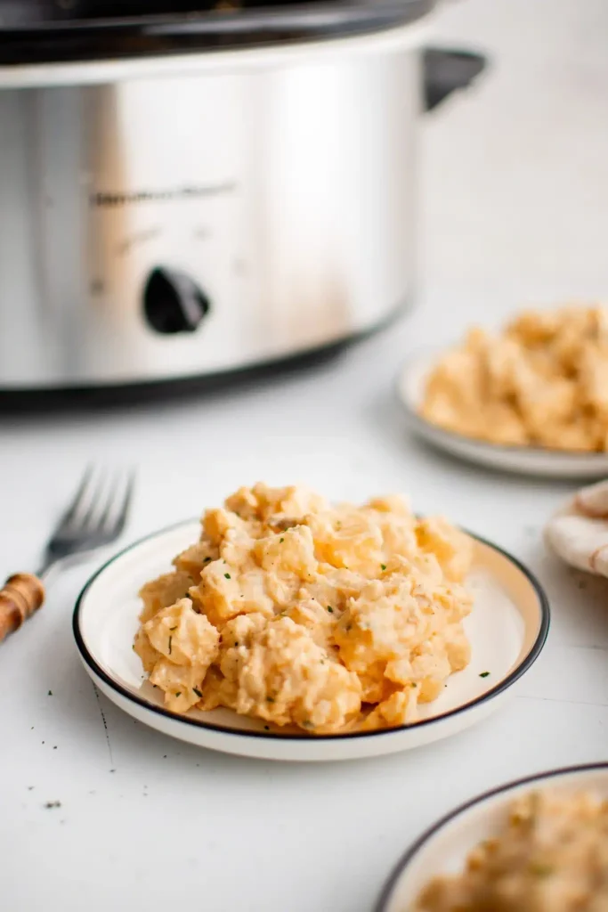 Crockpot Cheesy Potatoes.