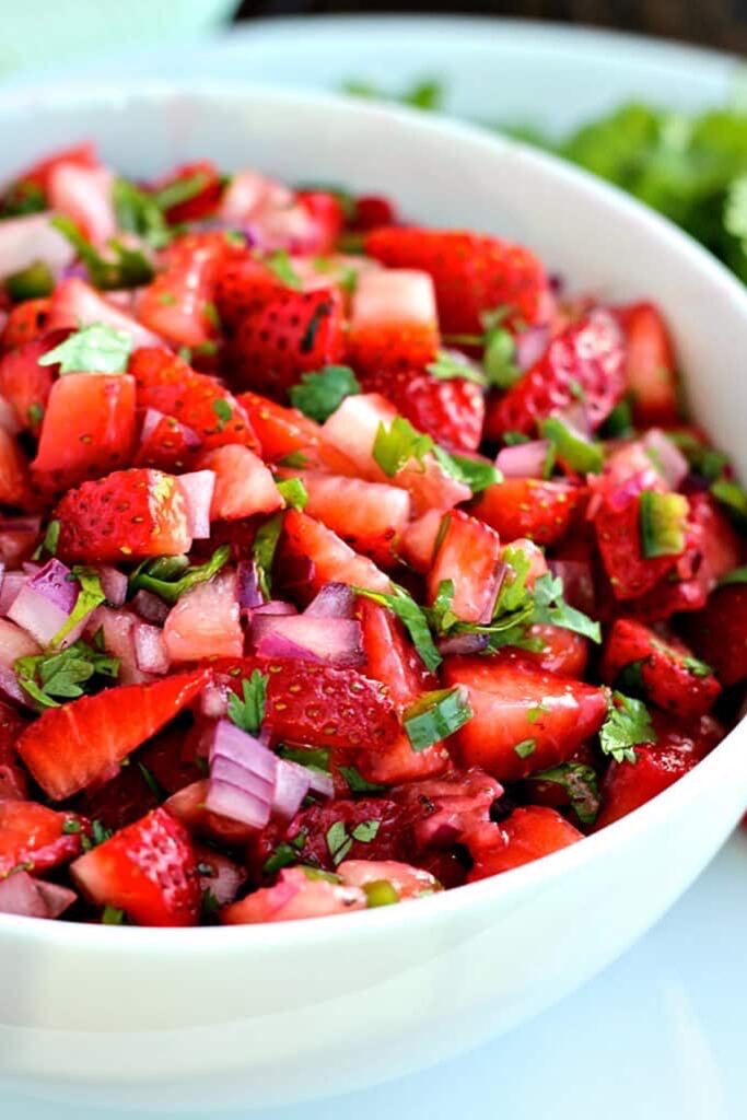 Strawberry Jalapeno Salsa.