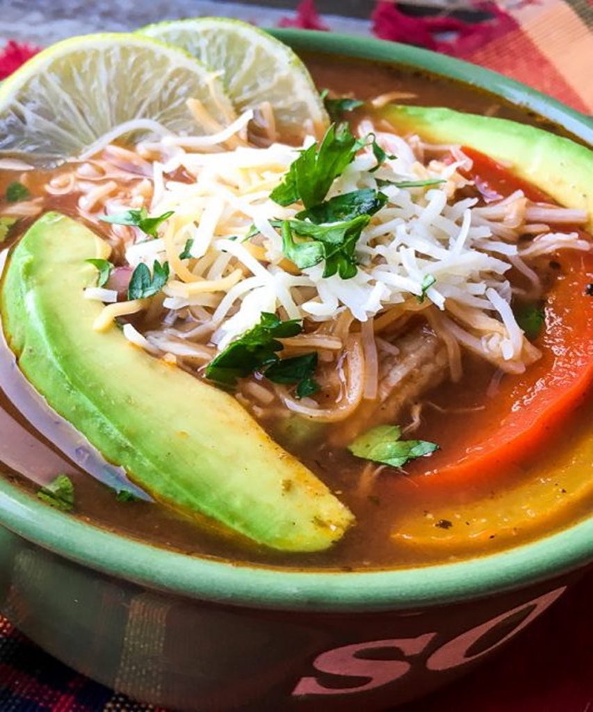 Instant Pot Chicken Fajita Soup.