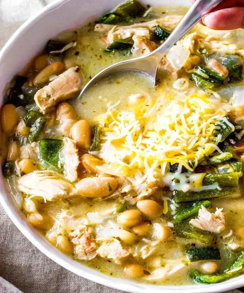 White Chicken Poblano Chili Recipe.