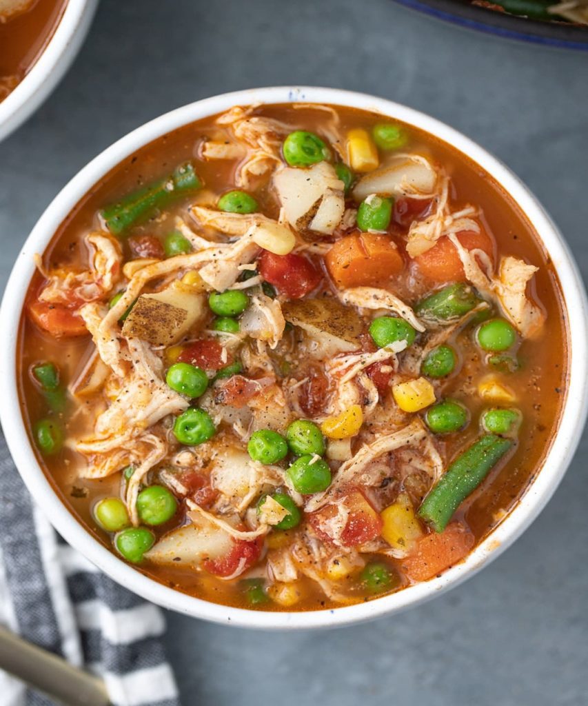 Easy Chicken Vegetable Soup.