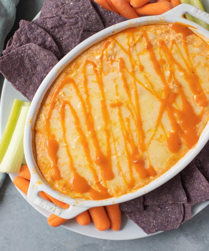 Healthy Buffalo Chicken Dip Recipe.