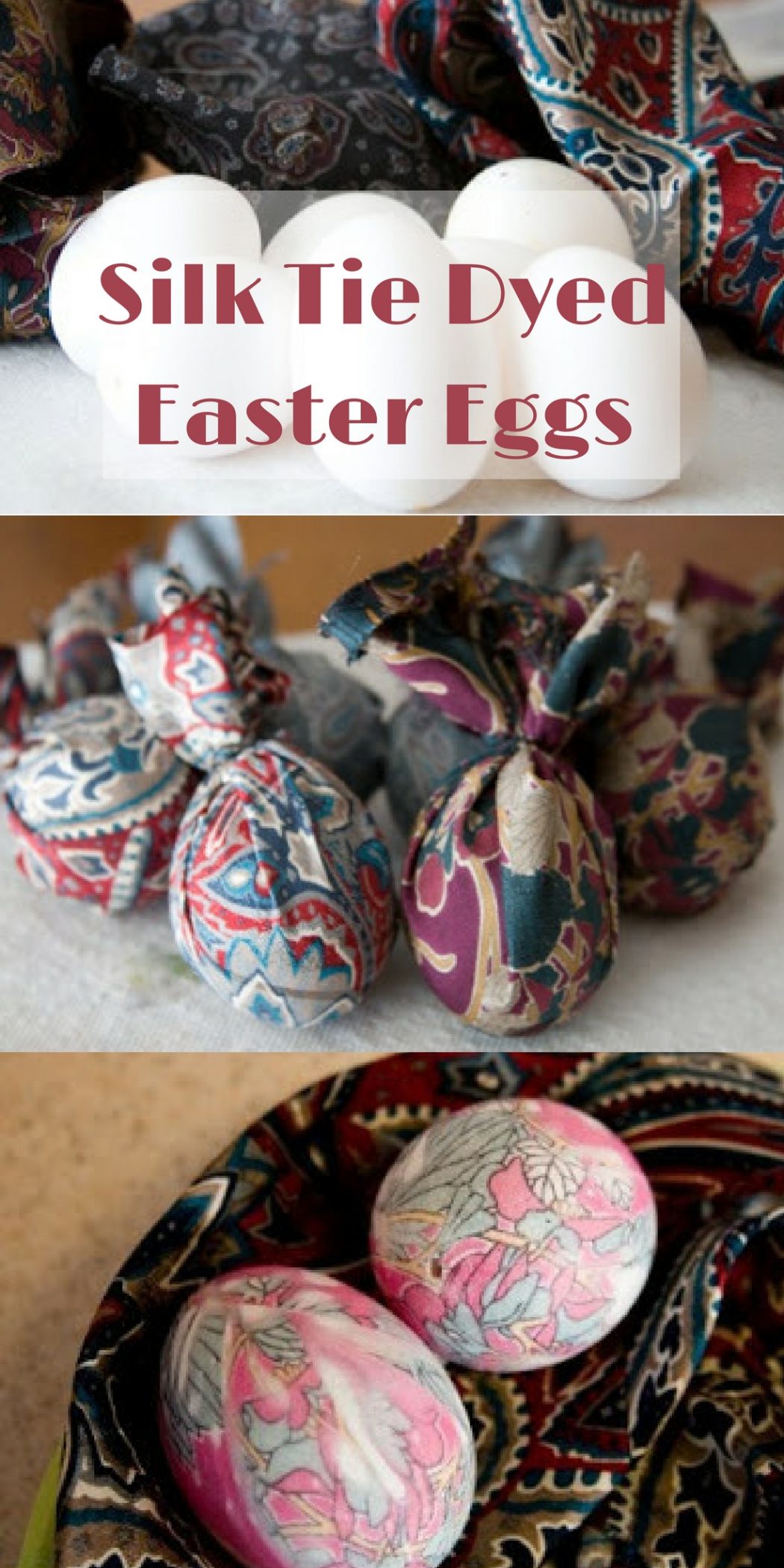 Silk Tie Dyed Eggs Just Short of Crazy