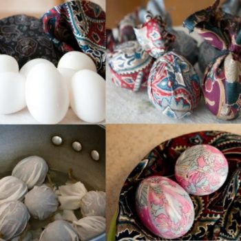 Silk Tie Dyed Easter Eggs