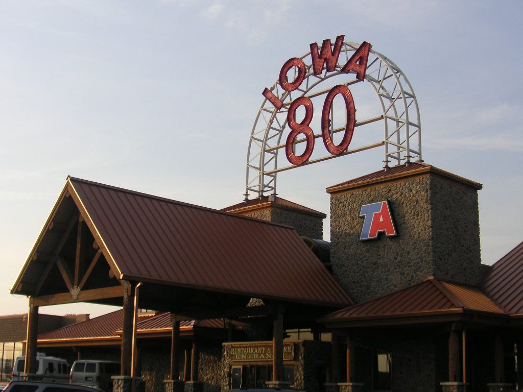 Photo of the Largest Truck Stop on Iowa 80.