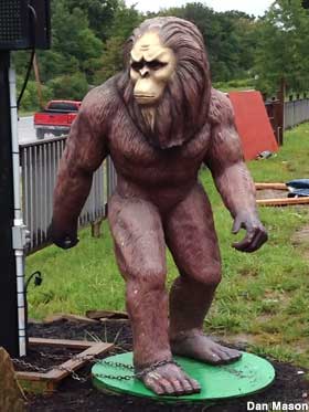 Statue of Bigfoot. 