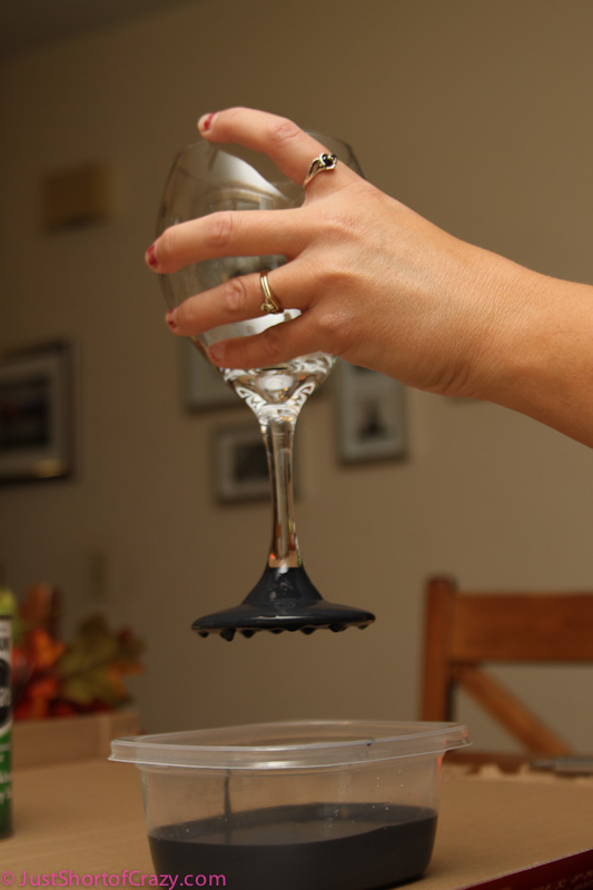 Chalkboard Wine Glass