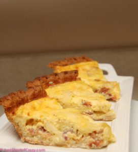 Bacon & Cheddar Quiche Recipe