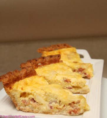 Bacon & Cheddar Quiche Recipe