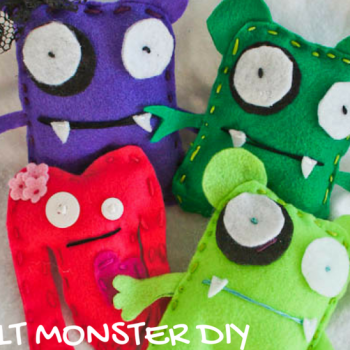 FELT MONSTER DIY