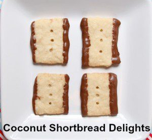 Coconut Shortbread Delights