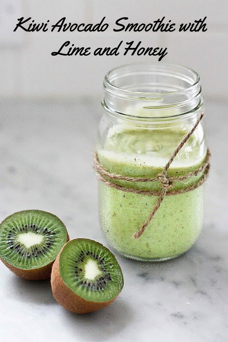 This Kiwi Avocado Smoothie Recipe is a delicious green smoothie that will add tons of flavor and nutrients to your breakfast routine!