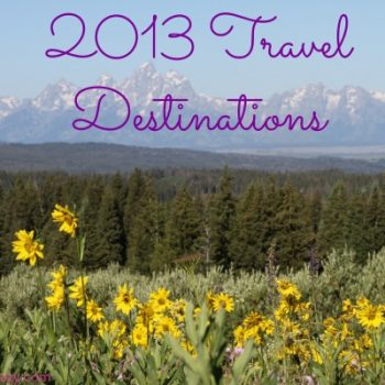 2013 Travel Destinations