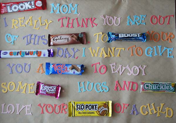 Mother's Day Candy Bar Poem