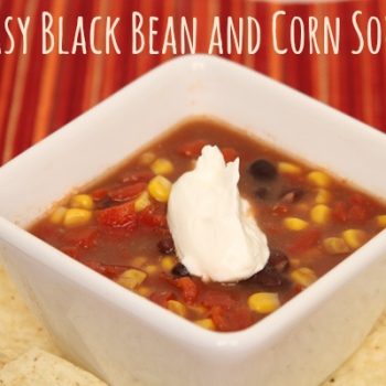 black bean & corn soup