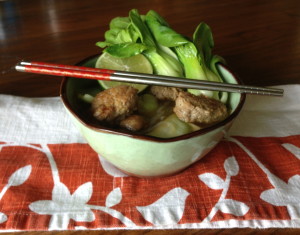 Asian-Style Turkey Meatball Soup Recipe