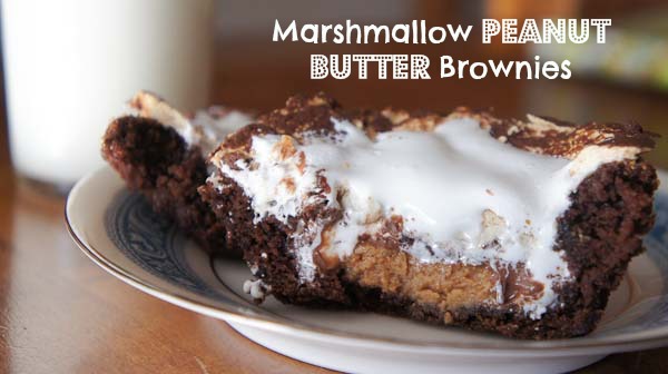 Marshmallow Peanut Butter Brownies