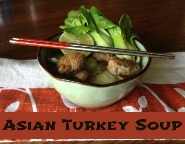 asian turkey meatball soup
