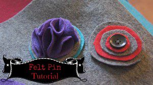 Handmade Felt Flower Pin DIY