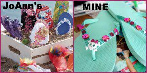 Kids Craft Idea: Embellished Flip Flops