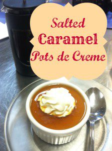 Salted Caramel Pots de Creme with Whipped Cream and Sea Salt Recipe