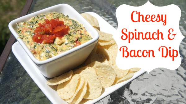 Cheesy Spinach & Bacon Dip
