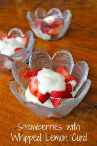 Strawberries with Whipped Lemon Curd