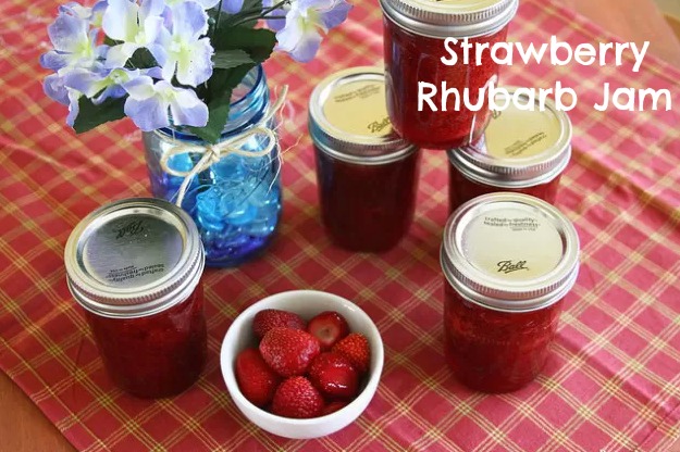 A Perfectly Delicious Sweet and Tart Strawberry Rhubarb Jam Recipe