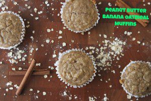 Peanut Butter Banana Oatmeal Muffins Recipe