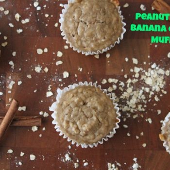 Peanut Butter Banana Oatmeal Muffins