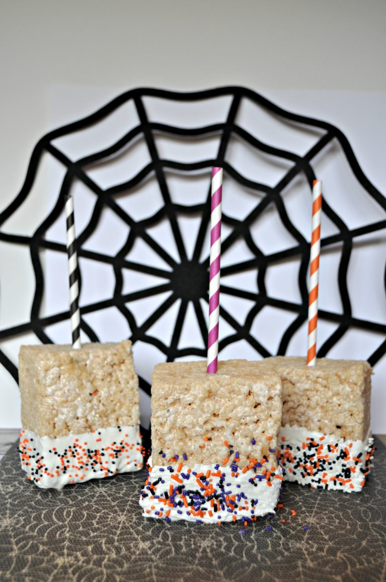 Halloween Rice Krispie Pops