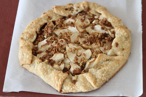 rustic apple pie.