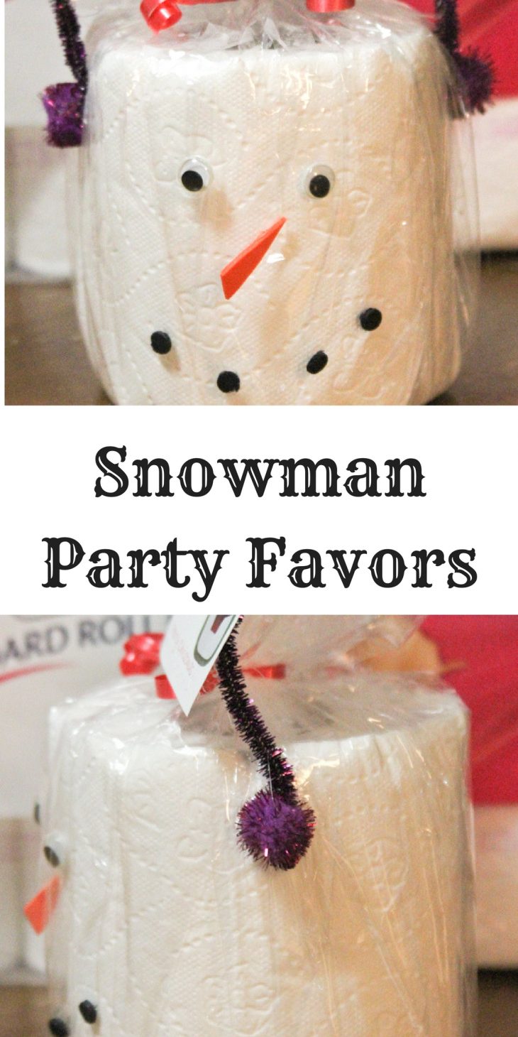 Snowman Party Favors