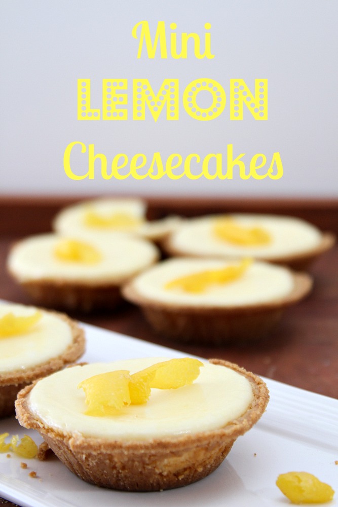 Mini Lemon Cheesecakes