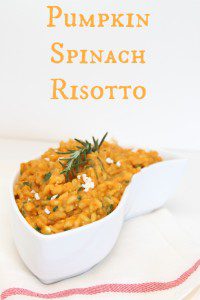 Pumpkin Spinach Risotto