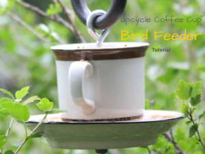 Upcycle Coffee Cup Bird Feeder Tutorial