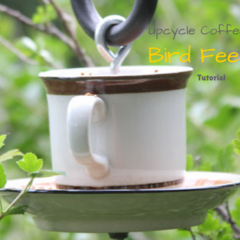 Upcycle Coffee Cup Bird Feeder Tutorial1