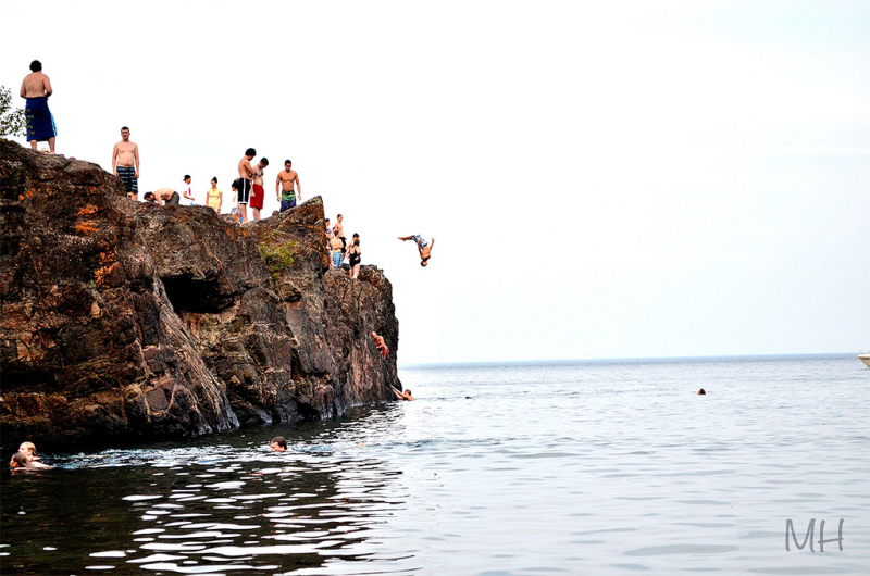 marquette cliff jumping