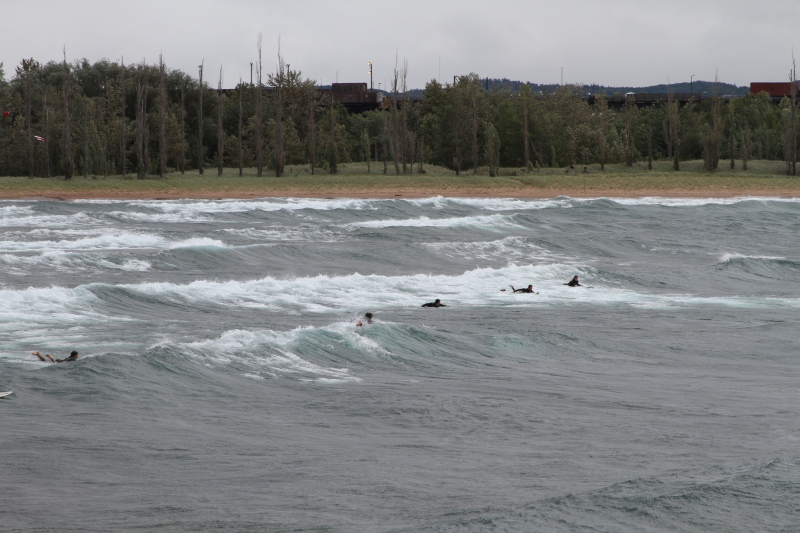Surfing Lake Superior