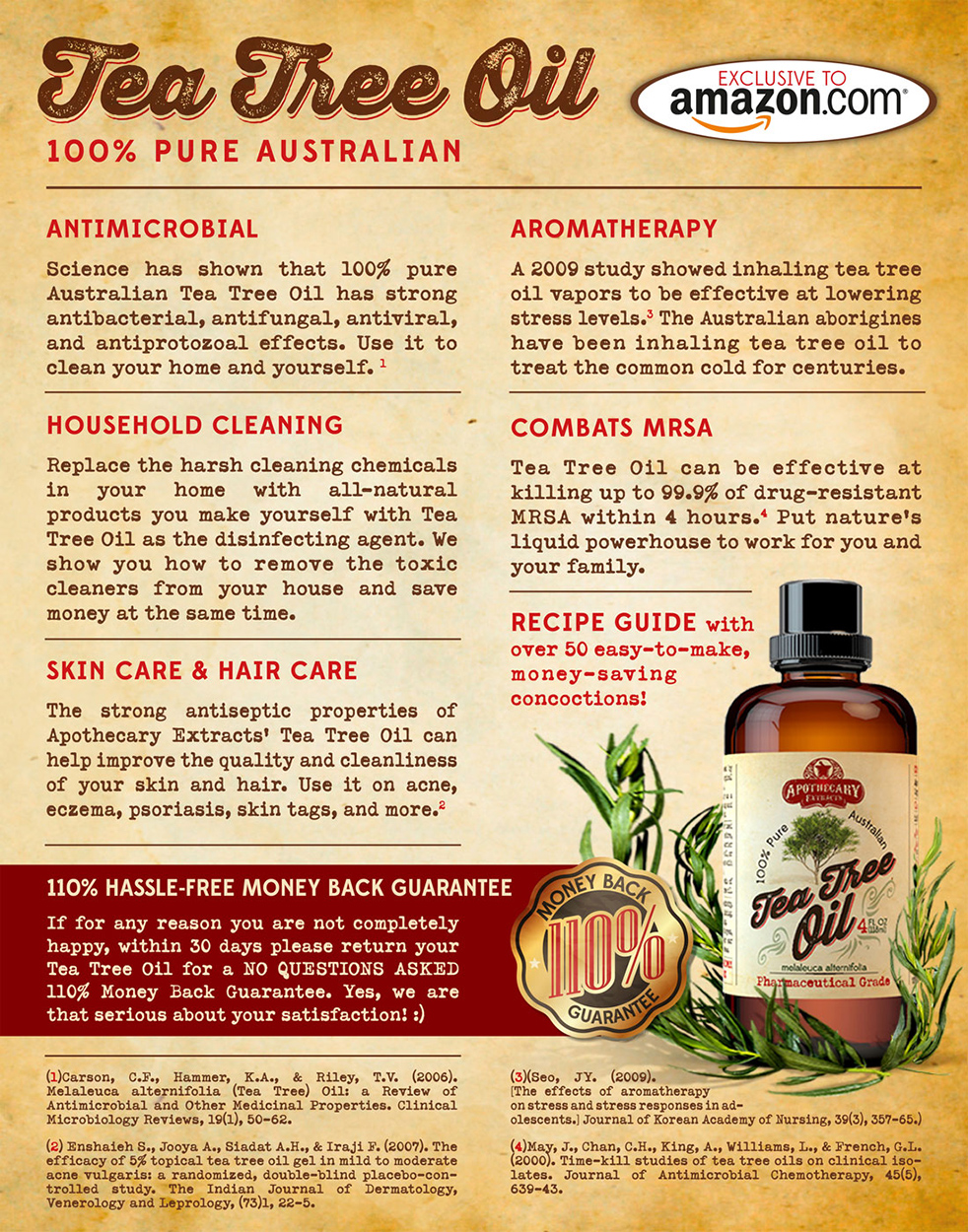 Apothecary Extracts 100% Pure Australian Tree Oil - Just of Crazy
