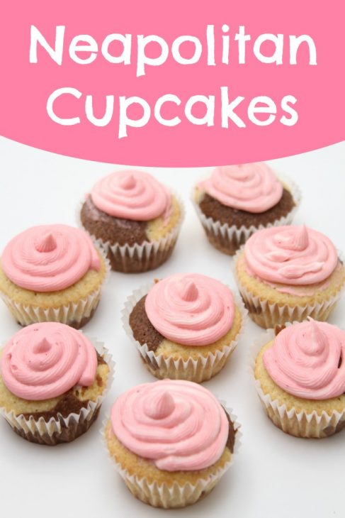 Neapolitan Cupcakes Recipe