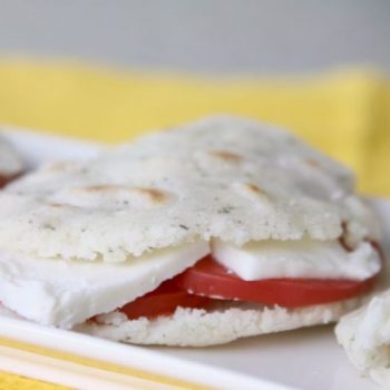 Caprese Arepa Sandwich
